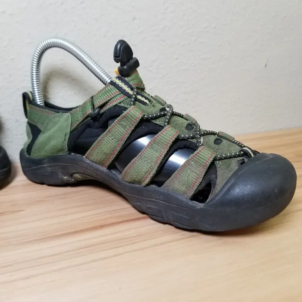 Keen Kids Size 4‎ Newport Water Sandals Olive Green Outdoor Hiking Shoe Gorpcore